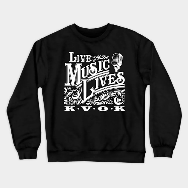 LIVE MUSIC LIVES TEE Crewneck Sweatshirt by Small Batch Network